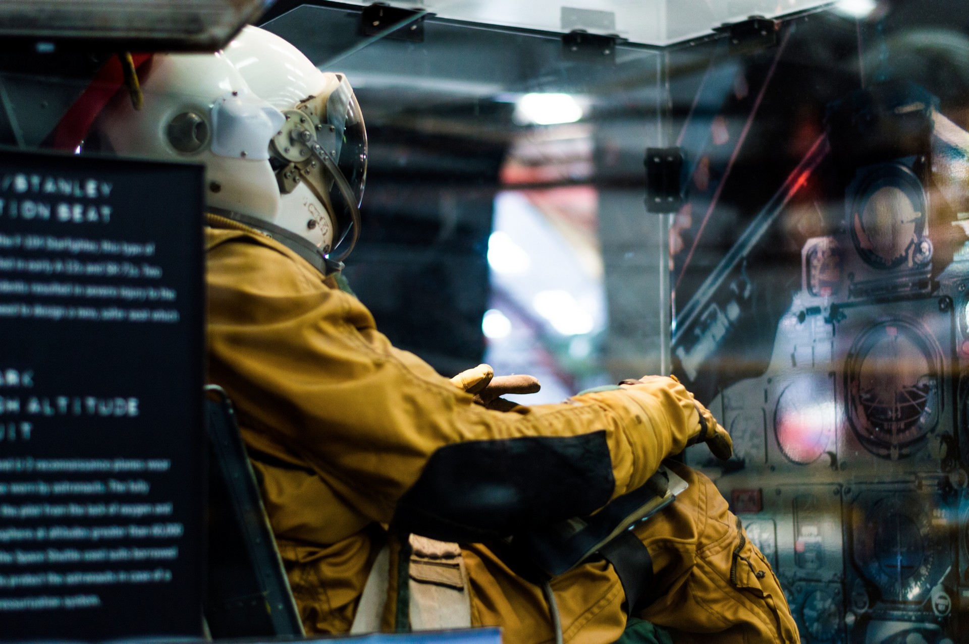 Astronaut exhibit in the space exploration section